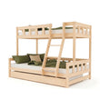 BusyKids Etagenbett FOXY con scala frontale 90 x 200 / 120 x 200 cm