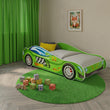 Letto per bambini AUTO con grafica e materasso - 140 x 70 / 160 x 80 cm