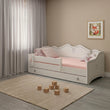 Letto per bambini EMMA con barriera di protezione e cassetto contenitore