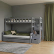 BusyKids Letto a castello FOXY-MAX con scala contenitore 90 x 200 / 120 x 200 cm