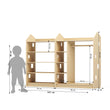 Set - Scaffale + Guardaroba aperto a forma di casa BusyKids