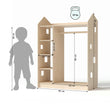Guardaroba aperto per bambini a forma di casa BusyKids