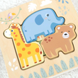 Puzzle multi-livello “Animali” BusyKids