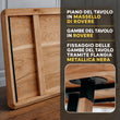 BusyKids Tavolo rettangolare in rovere massello