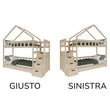 BusyKids Letto a castello MAMI-TWIN con scala contenitore 90 x 200 cm