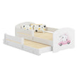 Letto per bambini LUK-MAX con letto supplementare 145 x 80 cm e materasso