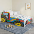 Letto per bambini FARMI con grafica e materasso - 140 x 70 / 160 x 80 cm