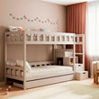BusyKids Letto a castello TOTO-TWIN MAX con scala e spazio contenitore 200 x 90 cm