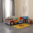 Letto per bambini RIKO con grafica e materasso - 140 x 70 / 160 x 80 cm
