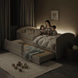 Letto per bambini LUK-MAX con letto supplementare 145 x 80 cm e materasso