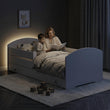 Letto per bambini LUK-ONE con barriera di protezione e cassetto contenitore