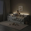 Letto per bambini ERYK con barriera di protezione e cassetto contenitore - 160 × 80/180 × 80 cm
