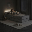 Letto per ragazzi Marcel con cassetto contenitore - 160 x 80 cm