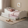 Letto per bambini ANNA-MAX con letto aggiuntivo 145×80 cm – con grafica e materasso