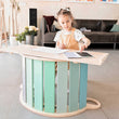 BusyKids Altalena e tavola bifacciale + sedia - colore menta
