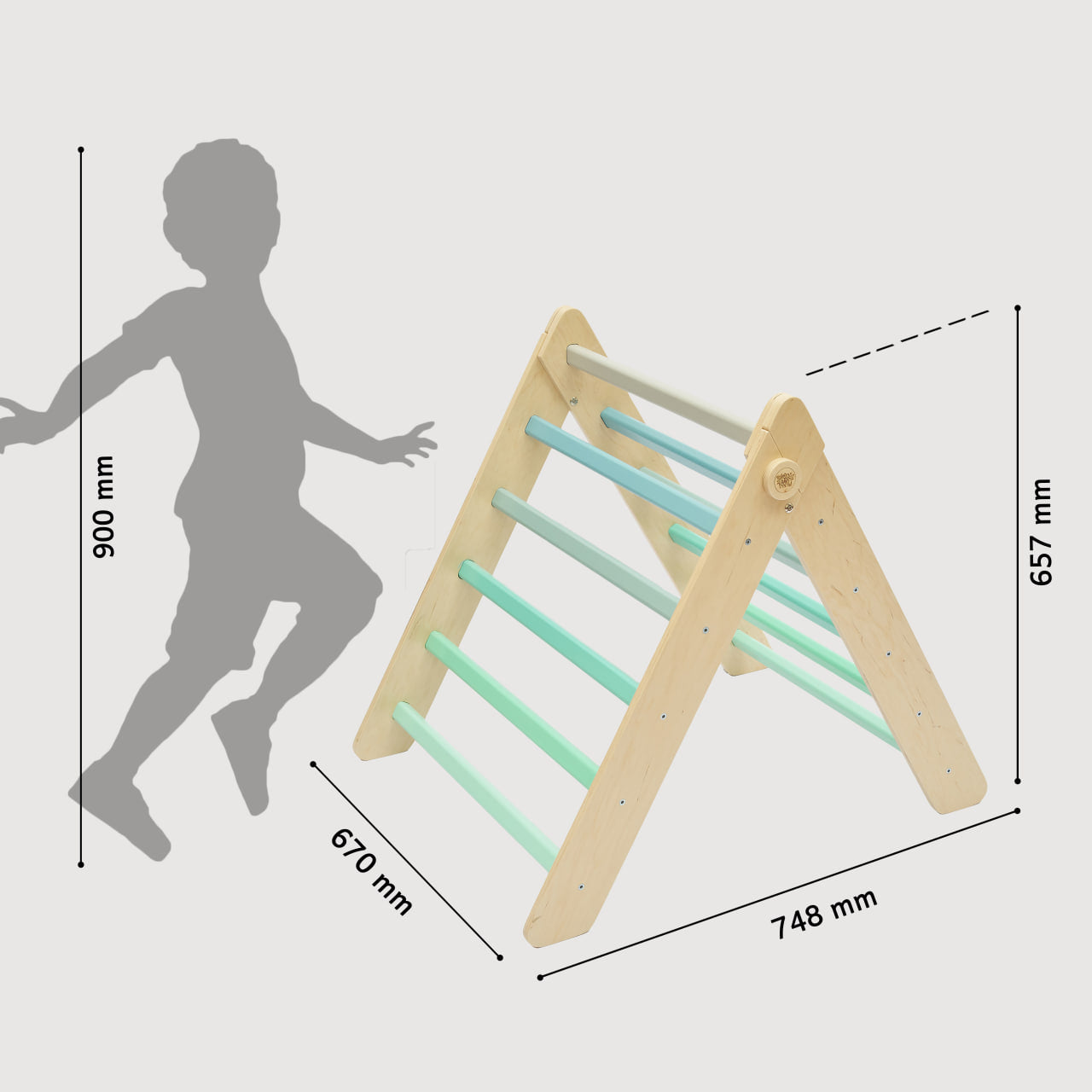 Triangolo Pikler - Menta –