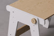 Tavolo Montessori e sedia per bambini - Bianco
