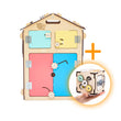 Casetta Montessori in Legno Natura e Busy Cube set