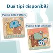 Puzzle multi-livello “Animali” BusyKids