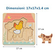 Puzzle multilivello per bambini "Fattoria" BusyKids