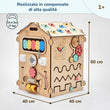 Casetta Montessori in Legno Natura e Busy Cube set