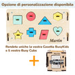 Casetta Montessori in Legno Natura e Busy Cube set