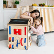 Casetta Montessori in Legno Natura e Busy Cube set