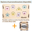Casetta Montessori in Legno Natura Pastello e Busy Cube set