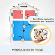Casetta Montessori in Legno Bianco e Busy Cube set