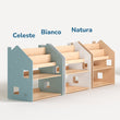Scaffale Montessori 2-in-1 universale - celeste