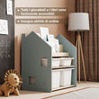 Scaffale Montessori 2-in-1 universale - celeste