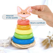 Piramide in legno per bambini "Volpina" BusyKids [fill:start]