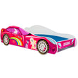 Letto per bambini AUTO con grafica e materasso - 140 x 70 / 160 x 80 cm