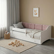Letto per bambini ERYK-ONE con pannelli morbidi e cassetto contenitore