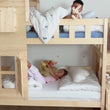 BusyKids Letto a castello DREAM-HOUSE con scala e vani contenitori 200 x 90 cm