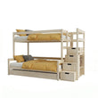 Letto a castello BusyKids LUMI-MAX con scala contenitore 90 x 200 / 120 x 200 cm