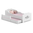 Letto per bambini ANNA-MAX con letto aggiuntivo 145×80 cm – con grafica e materasso