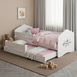 Letto per bambini FALA-MAX con letto aggiuntivo 145 x 80 cm e materasso
