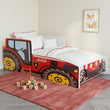 Letto per bambini FARMI con grafica e materasso - 140 x 70 / 160 x 80 cm