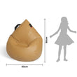 Pouf per bambini Drizzle Drop – morbida ecopelle SOFT