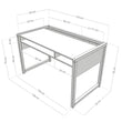 BusyKids YOKO – scrivania Montessori per bambini con ripiano e organizer