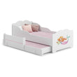 Letto per bambini ANNA-MAX con letto aggiuntivo 145×80 cm – con grafica e materasso