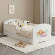 Letto per bambini LUK-ONE con barriera di protezione e cassetto contenitore