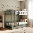 BusyKids Letto a Castello TOTO-TWIN con Scala – per due bambini 200 × 90 cm