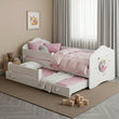 Letto per bambini FALA-MAX con letto aggiuntivo 145 x 80 cm e materasso