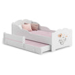 Letto per bambini ANNA-MAX con letto aggiuntivo 145×80 cm – con grafica e materasso