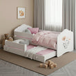 Letto per bambini FALA-MAX con letto aggiuntivo 145 x 80 cm e materasso