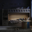 BusyKids Letto a castello TOTO-TWIN MAX con scala e spazio contenitore 200 x 90 cm