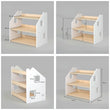 Libreria montessoriana + Scaffale portagiochi Set - Bianco