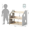 Scaffale portagiochi BusyKids - Bianco e Grigio